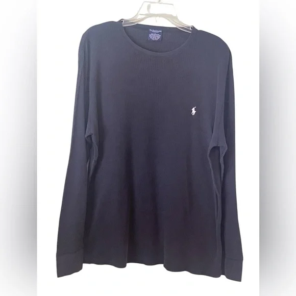 Polo Ralph Lauren waffle knit thermal sleepwear top. Size large GUC - Picture 5 of 6